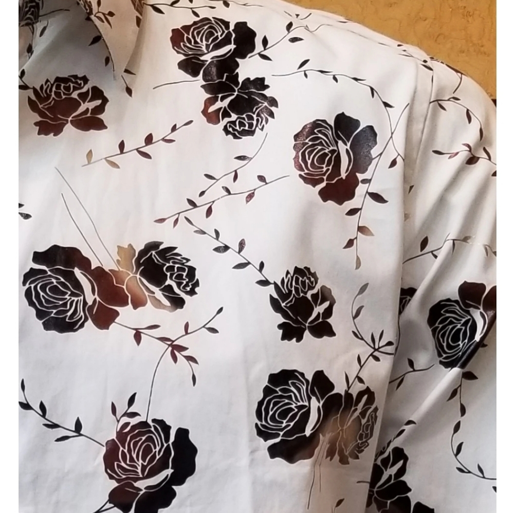 Rose Printed Pattern Design Shirt - Picture 3 of 3